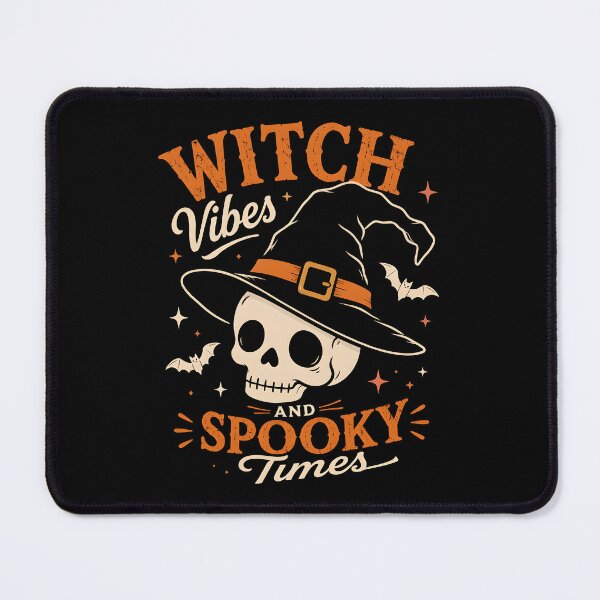Item preview, Witch Vibes Spooky Halloween Skull designed and sold by Canvas-Whispers.