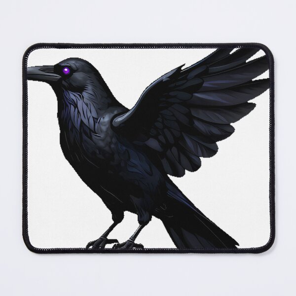 Item preview, Raven with Crystal Heart Pendant designed and sold by IllumeInk.
