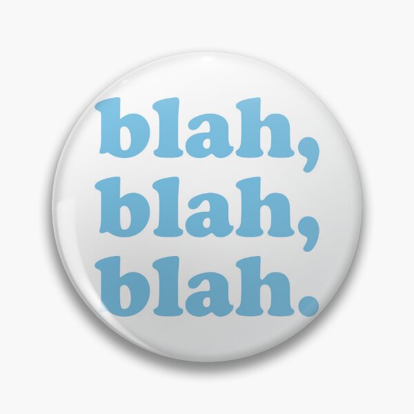 Item preview, blah blah blah (Blue on white) designed and sold by STUDIO-72.