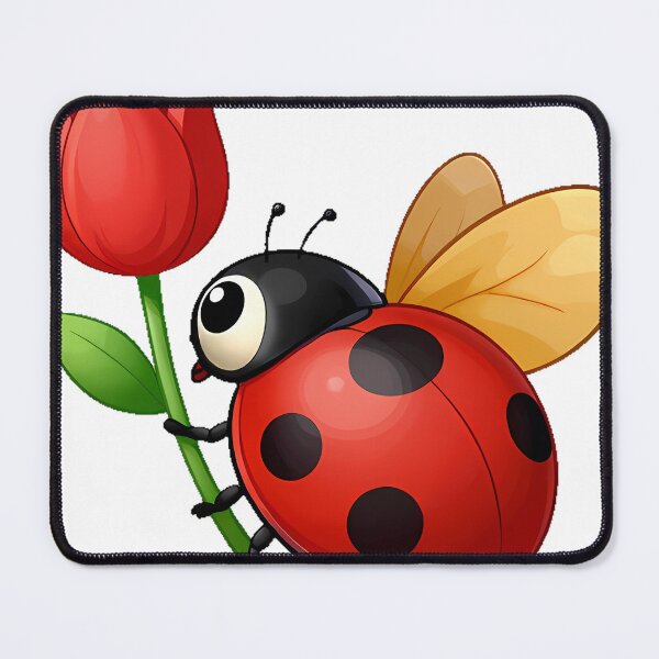 Item preview, Cute Ladybug with Red Tulip designed and sold by pumsquare.