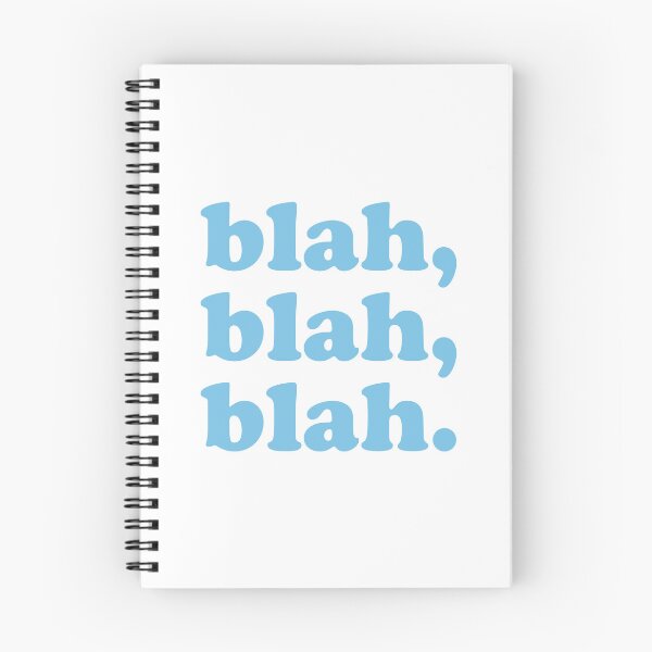 Item preview, blah blah blah (Blue on white) designed and sold by STUDIO-72.