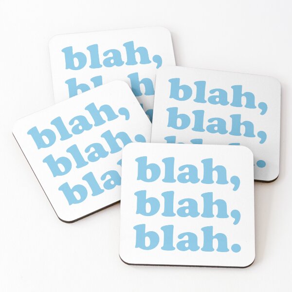 Item preview, blah blah blah (Blue on white) designed and sold by STUDIO-72.