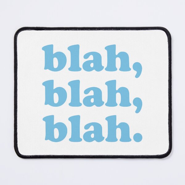 Item preview, blah blah blah (Blue on white) designed and sold by STUDIO-72.