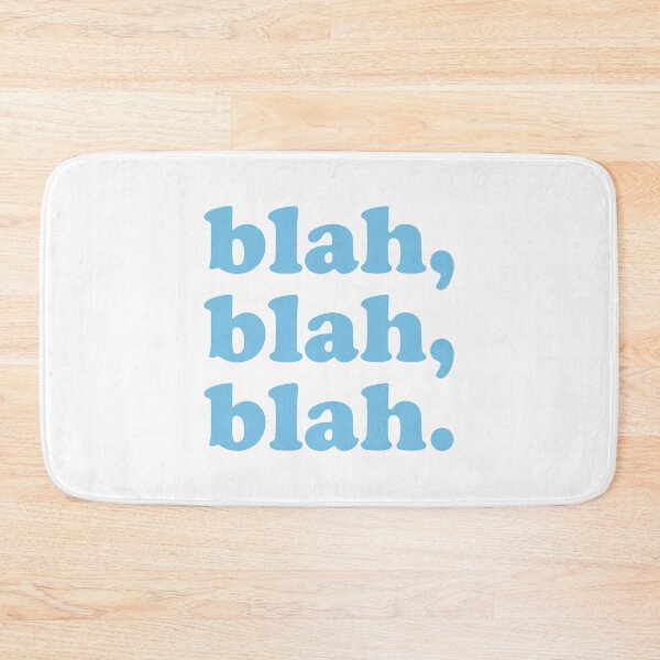 Item preview, blah blah blah (Blue on white) designed and sold by STUDIO-72.