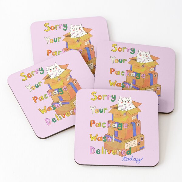 Item preview, Sorry Your Package Wasnt Delivered Today Funny Cat In Box designed and sold by Itouchedabee.