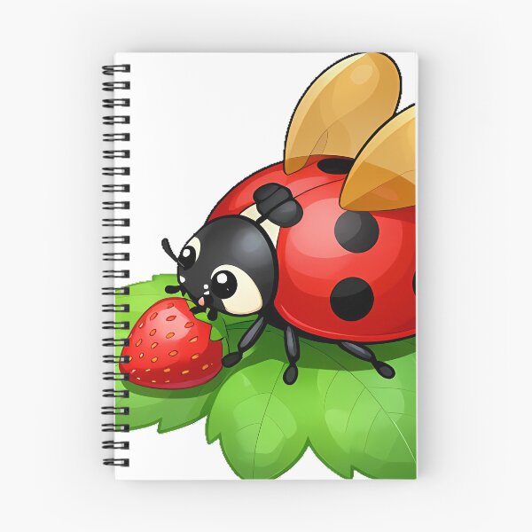 Item preview, Cute Ladybug on a Strawberry Leaf designed and sold by pumsquare.