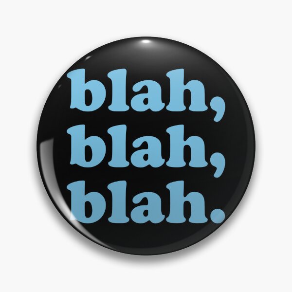 Item preview, blah blah blah (Blue on black) designed and sold by STUDIO-72.