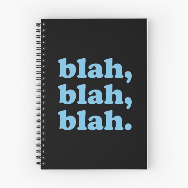 Item preview, blah blah blah (Blue on black) designed and sold by STUDIO-72.