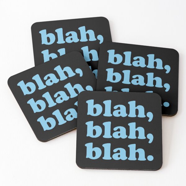 Item preview, blah blah blah (Blue on black) designed and sold by STUDIO-72.
