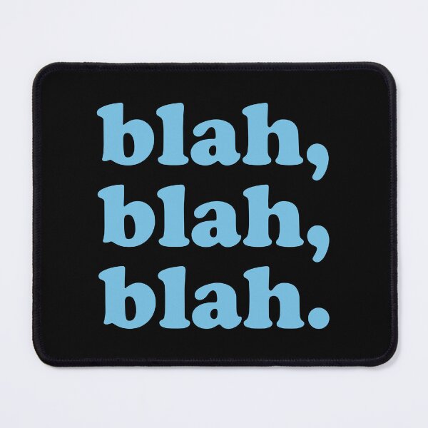 Item preview, blah blah blah (Blue on black) designed and sold by STUDIO-72.