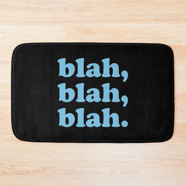 Item preview, blah blah blah (Blue on black) designed and sold by STUDIO-72.