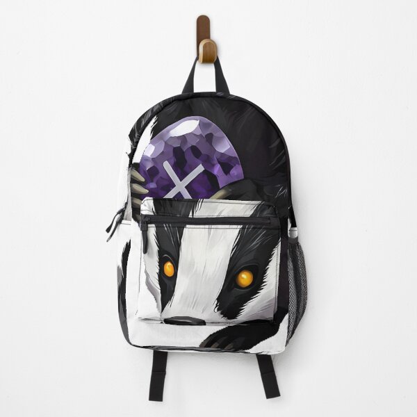 Item preview, Rune Caster Badger with Amethyst Rune Stone designed and sold by IllumeInk.