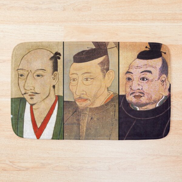 Item preview, The Three Great Unifiers of Japan Samurai Leaders Portrait designed and sold by vekotpu.