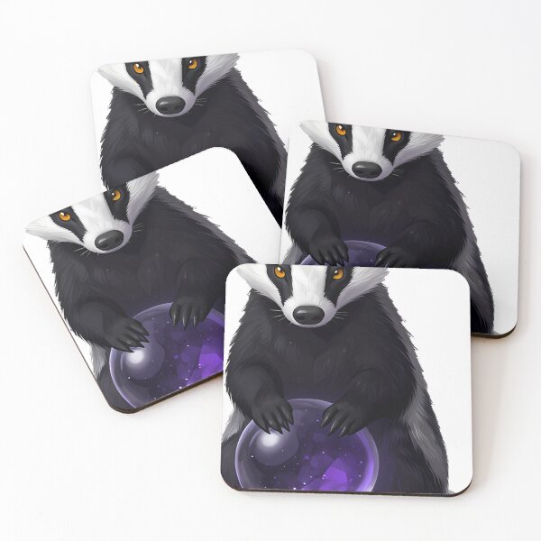 Item preview, Badger with Crystal Ball designed and sold by IllumeInk.