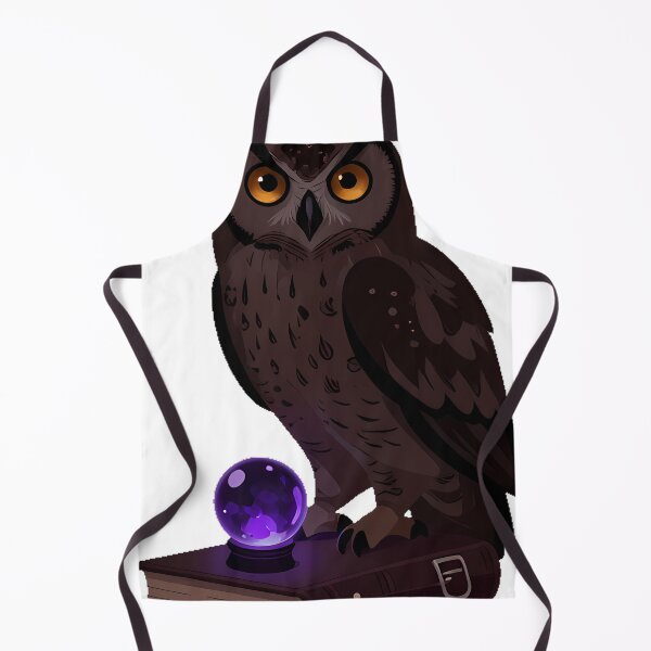 Item preview, Gothic Great Horned Owl with Crystal Ball designed and sold by IllumeInk.