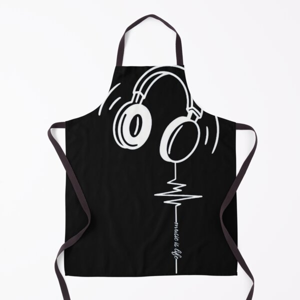 Item preview, Music Is Life – Minimalist Headphones & Heartbeat Line Art designed and sold by YNWA14.