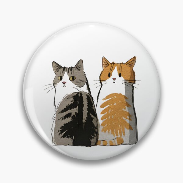Item preview, Best Cat Friends – Cute Watercolor Cat Duo designed and sold by KAM-KAM-STORE.