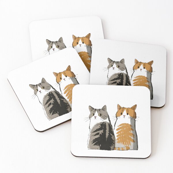 Item preview, Best Cat Friends – Cute Watercolor Cat Duo designed and sold by KAM-KAM-STORE.