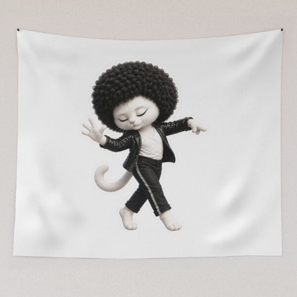 Item preview, Dancing Cat with Afro Hair and Jacket designed and sold by Snurly.