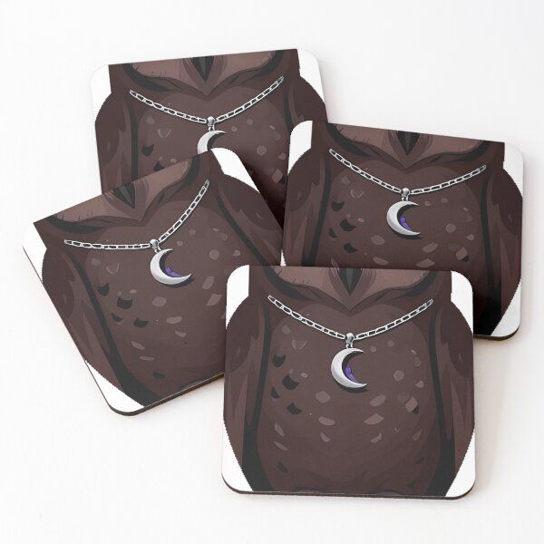 Item preview, Owl with Amethyst Crescent Pendant designed and sold by IllumeInk.