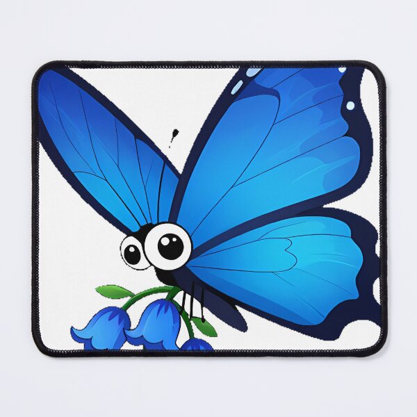 Item preview, Blue Morpho Butterfly on Bluebells designed and sold by pumsquare.