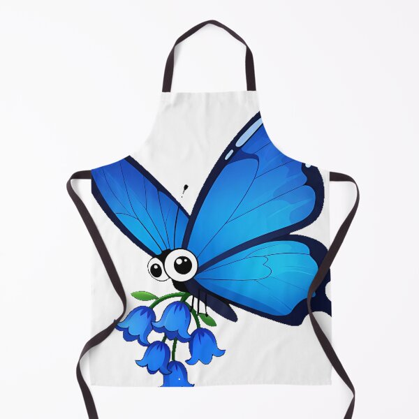 Item preview, Blue Morpho Butterfly on Bluebells designed and sold by pumsquare.