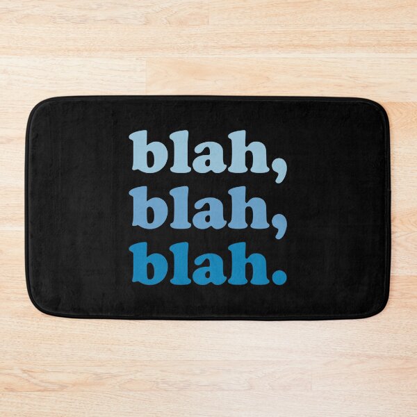 Item preview, blah blah blah (Blue blue blue on black) designed and sold by STUDIO-72.