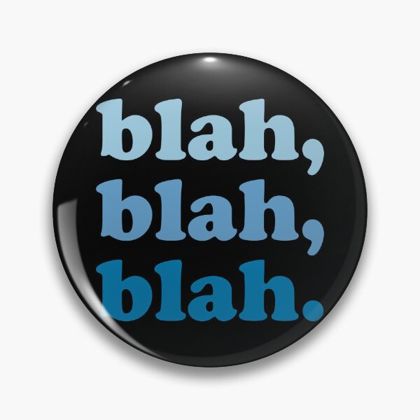 Item preview, blah blah blah (Blue blue blue on black) designed and sold by STUDIO-72.