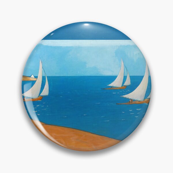 Item preview, Archipelago View, Sailing yachts nautical maritime seascape painting print by Venny Soldan Brofeldt designed and sold by Jéanpaul  Ferro.