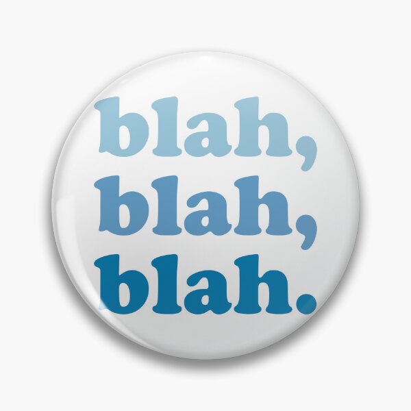 Item preview, blah blah blah (Blue blue blue on white) designed and sold by STUDIO-72.