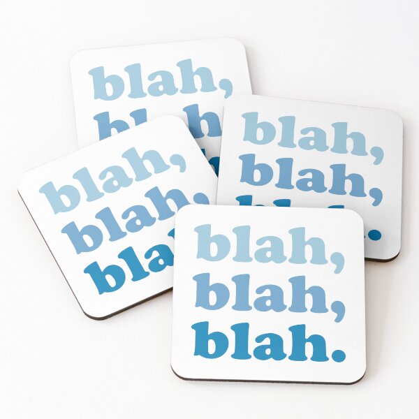 Item preview, blah blah blah (Blue blue blue on white) designed and sold by STUDIO-72.