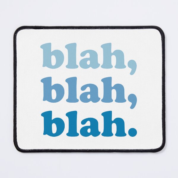 Item preview, blah blah blah (Blue blue blue on white) designed and sold by STUDIO-72.