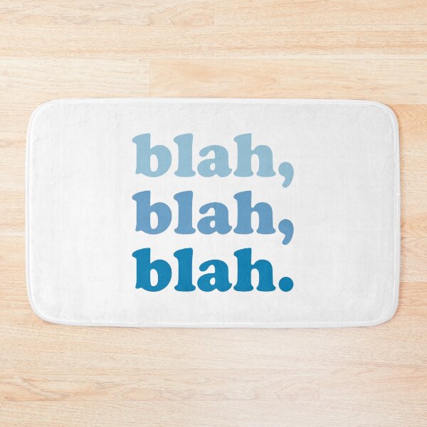 Item preview, blah blah blah (Blue blue blue on white) designed and sold by STUDIO-72.
