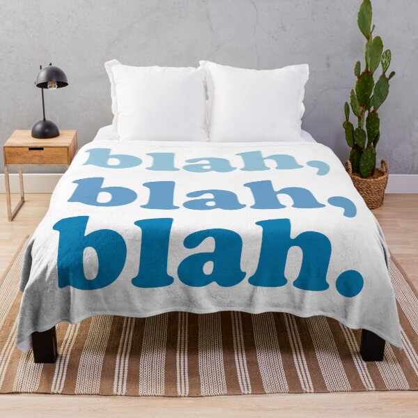 Item preview, blah blah blah (Blue blue blue on white) designed and sold by STUDIO-72.