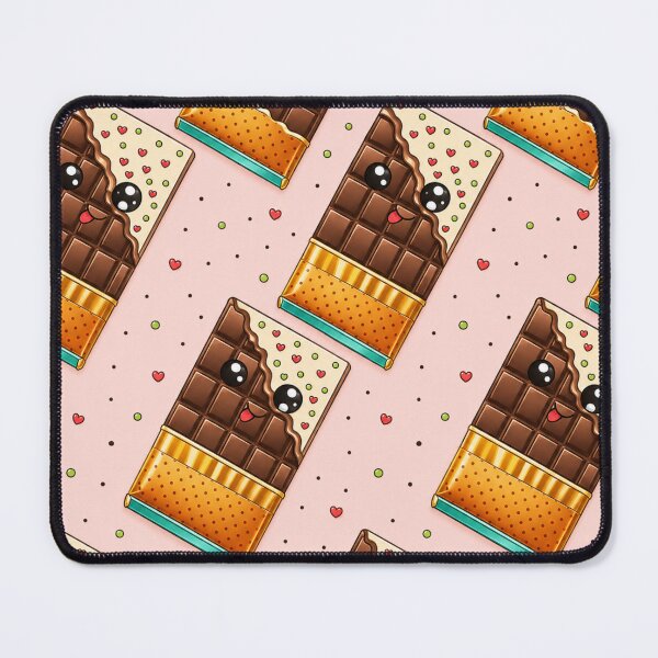 Item preview, Kawaii Chocolate Bar Biscuit Seamless Pattern designed and sold by suha-art.