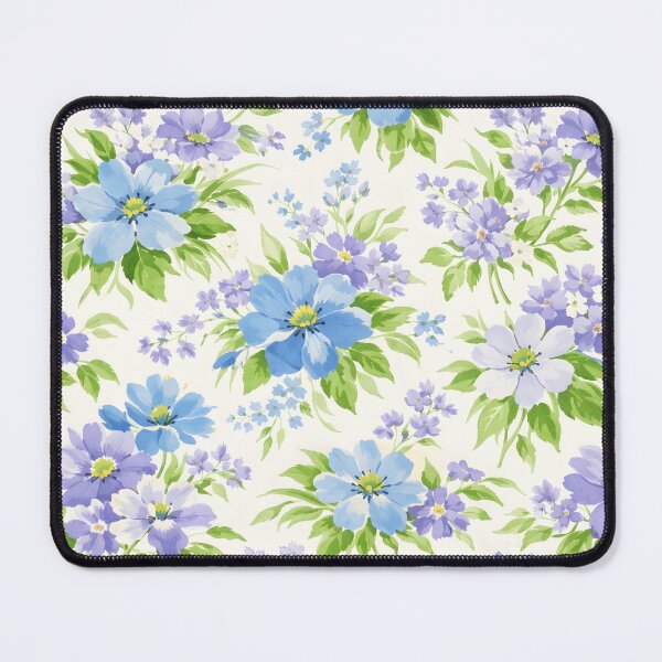 Item preview, Vintage English Blue Floral - Cottagecore Forget-Me-Not Pattern designed and sold by Ela Art Space .