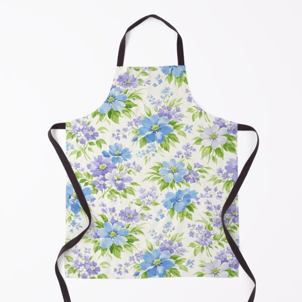 Item preview, Vintage English Blue Floral - Cottagecore Forget-Me-Not Pattern designed and sold by Ela Art Space .