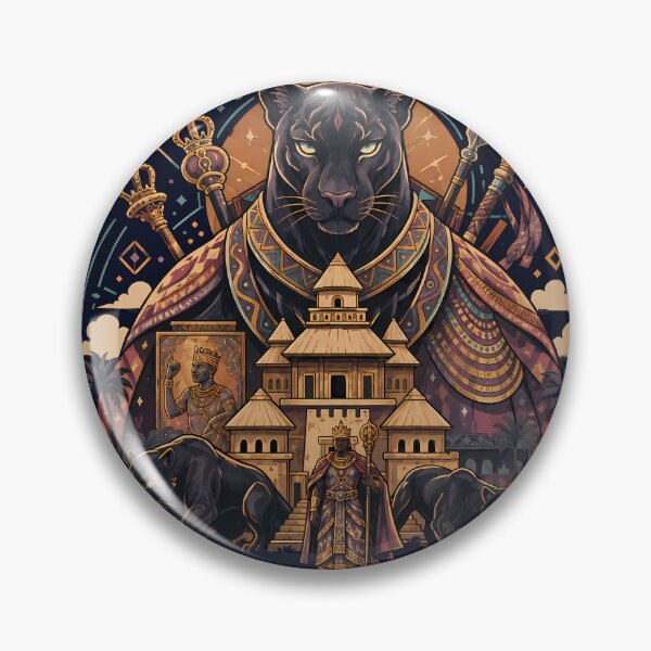 Item preview, Benin Dahomey King Houegbadja Panther Design designed and sold by VoidAnimeStudio.
