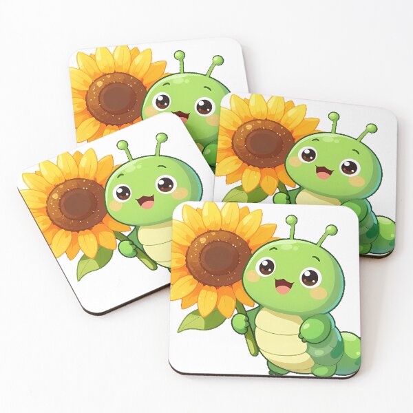Item preview, Chubby Caterpillar with a Sunflower designed and sold by pumsquare.