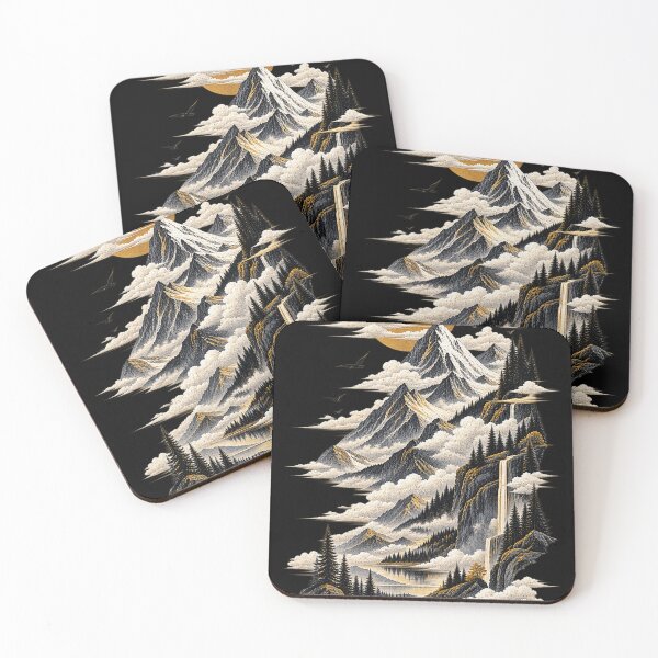 Item preview, Compressed Horizon – Surreal Mountain Landscape designed and sold by rigelcreation.