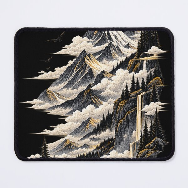 Item preview, Compressed Horizon – Surreal Mountain Landscape designed and sold by rigelcreation.