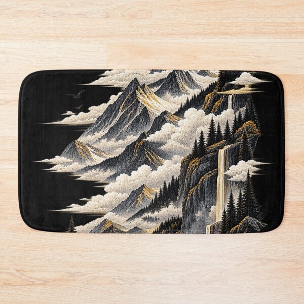 Item preview, Compressed Horizon – Surreal Mountain Landscape designed and sold by rigelcreation.