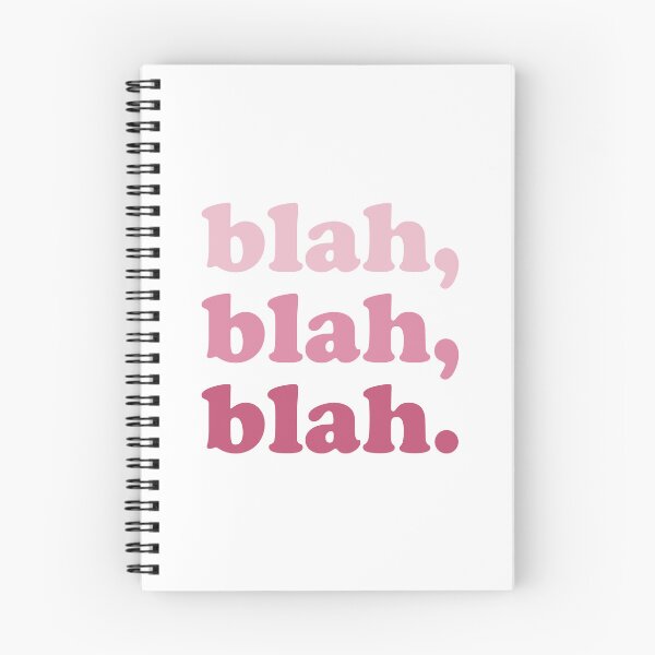 Item preview, blah blah blah (Pink pink pink on white) designed and sold by STUDIO-72.