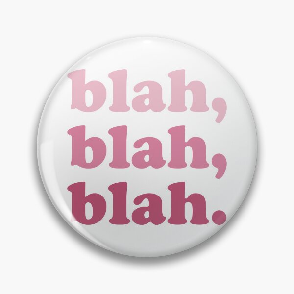 Item preview, blah blah blah (Pink pink pink on white) designed and sold by STUDIO-72.