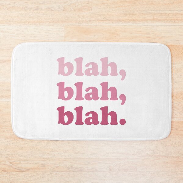 Item preview, blah blah blah (Pink pink pink on white) designed and sold by STUDIO-72.