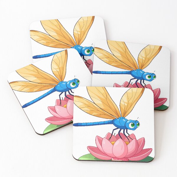 Item preview, Blue Dragonfly on Water Lily designed and sold by pumsquare.