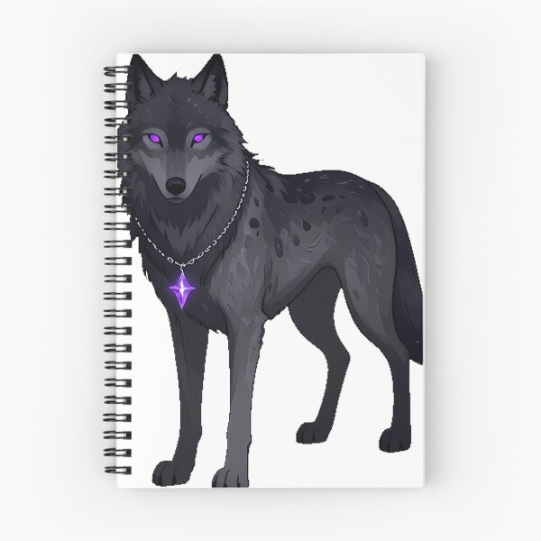 Item preview, Wolf with Crystal Star Pendant designed and sold by IllumeInk.