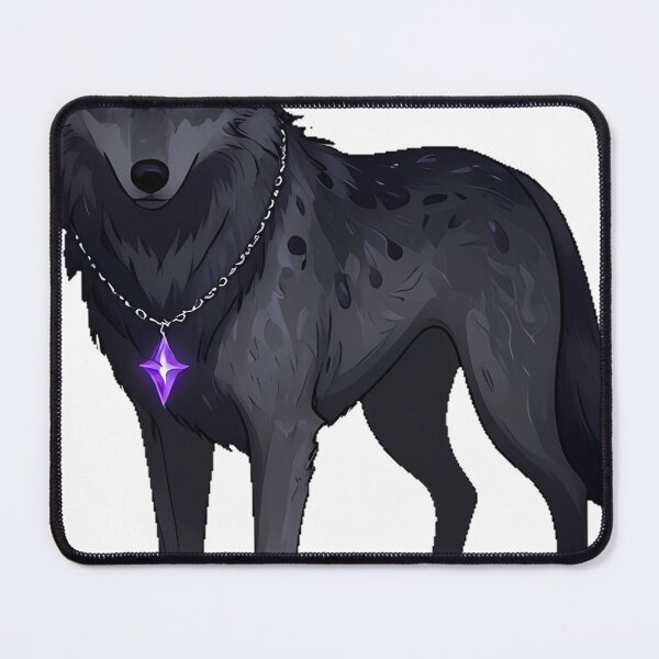 Item preview, Wolf with Crystal Star Pendant designed and sold by IllumeInk.