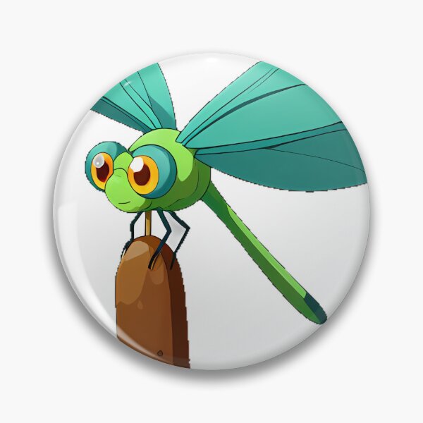 Item preview, Green Dragonfly on Cattail designed and sold by pumsquare.