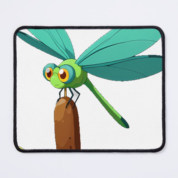 Item preview, Green Dragonfly on Cattail designed and sold by pumsquare.